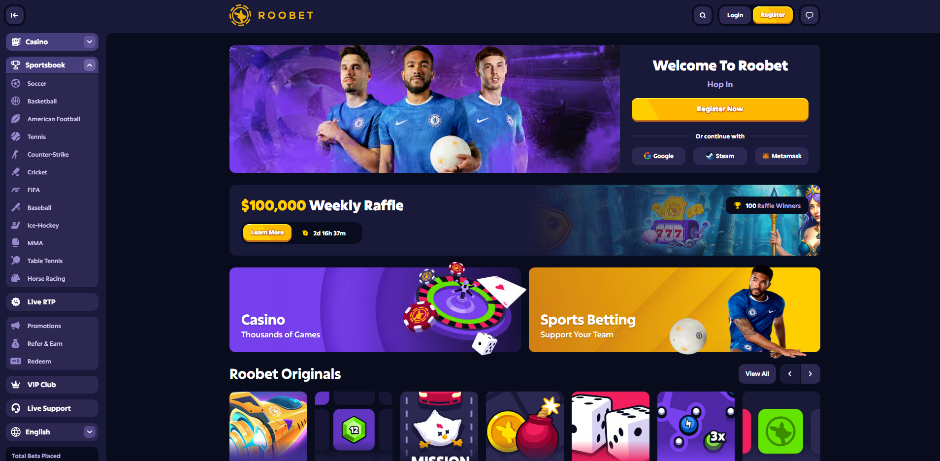 Roobet Screenshot SBG